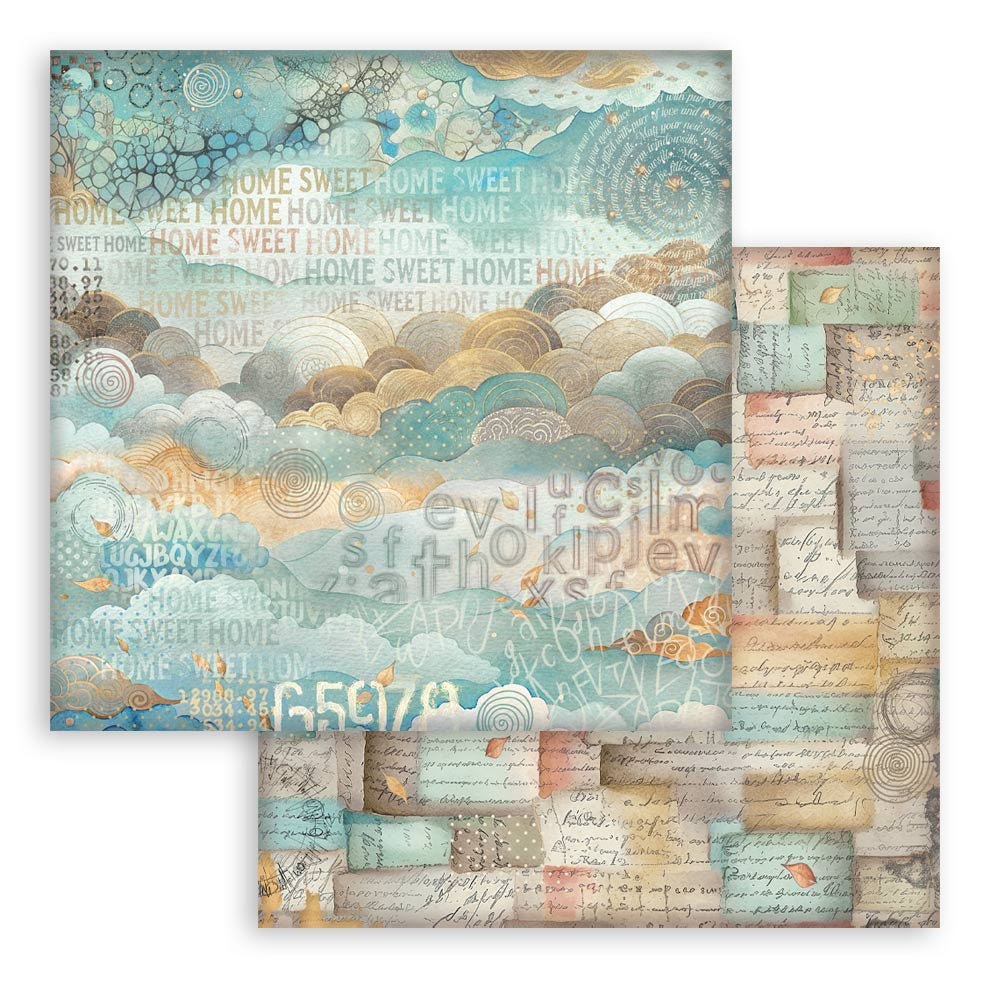 Stamperia Furry Friends BACKGROUNDS SELECTION 8"X8" Scrapbook Paper Pack