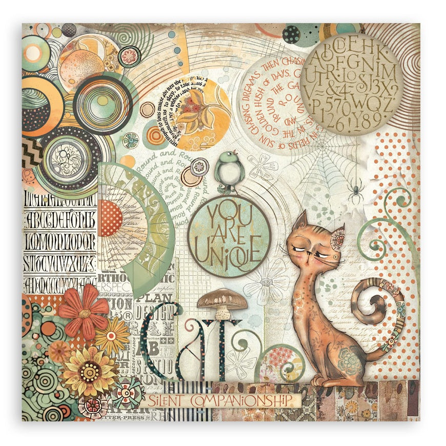 Stamperia Furry Friends MAXI PAD 12”X12” Scrapbook Paper Pack