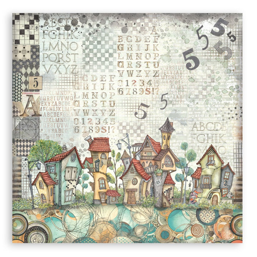 Stamperia Furry Friends MAXI PAD 12”X12” Scrapbook Paper Pack