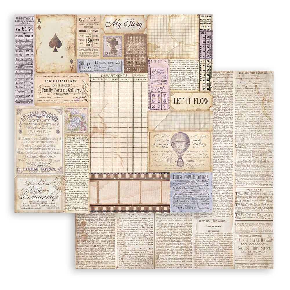 Stamperia QUIET DAYS 12"X12" Scrapbook Paper Pack