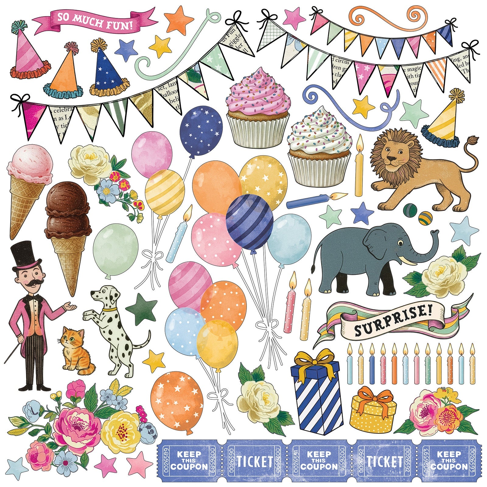 49 and Market IT’S YOUR DAY! 12”X12” All In One Kit 16pc
