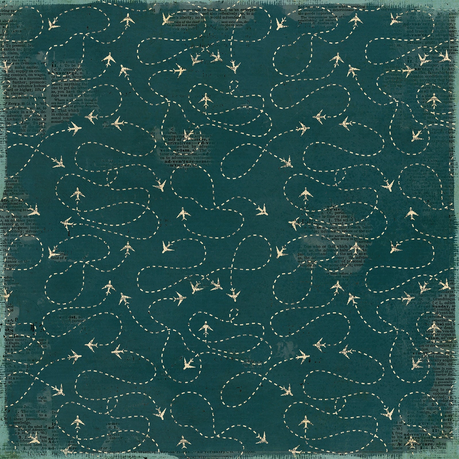 49 and Market Travel Diaries EXPLORER 12”X12” Scrapbook Paper