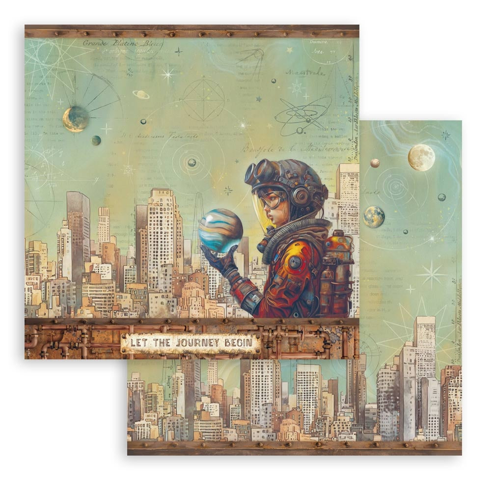 Stamperia A New Beginning SKYLINE 12”X12” Scrapbook Paper