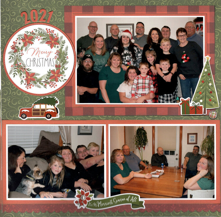 Echo Park GNOME FOR CHRISTMAS 12"X12" Scrapbook Paper