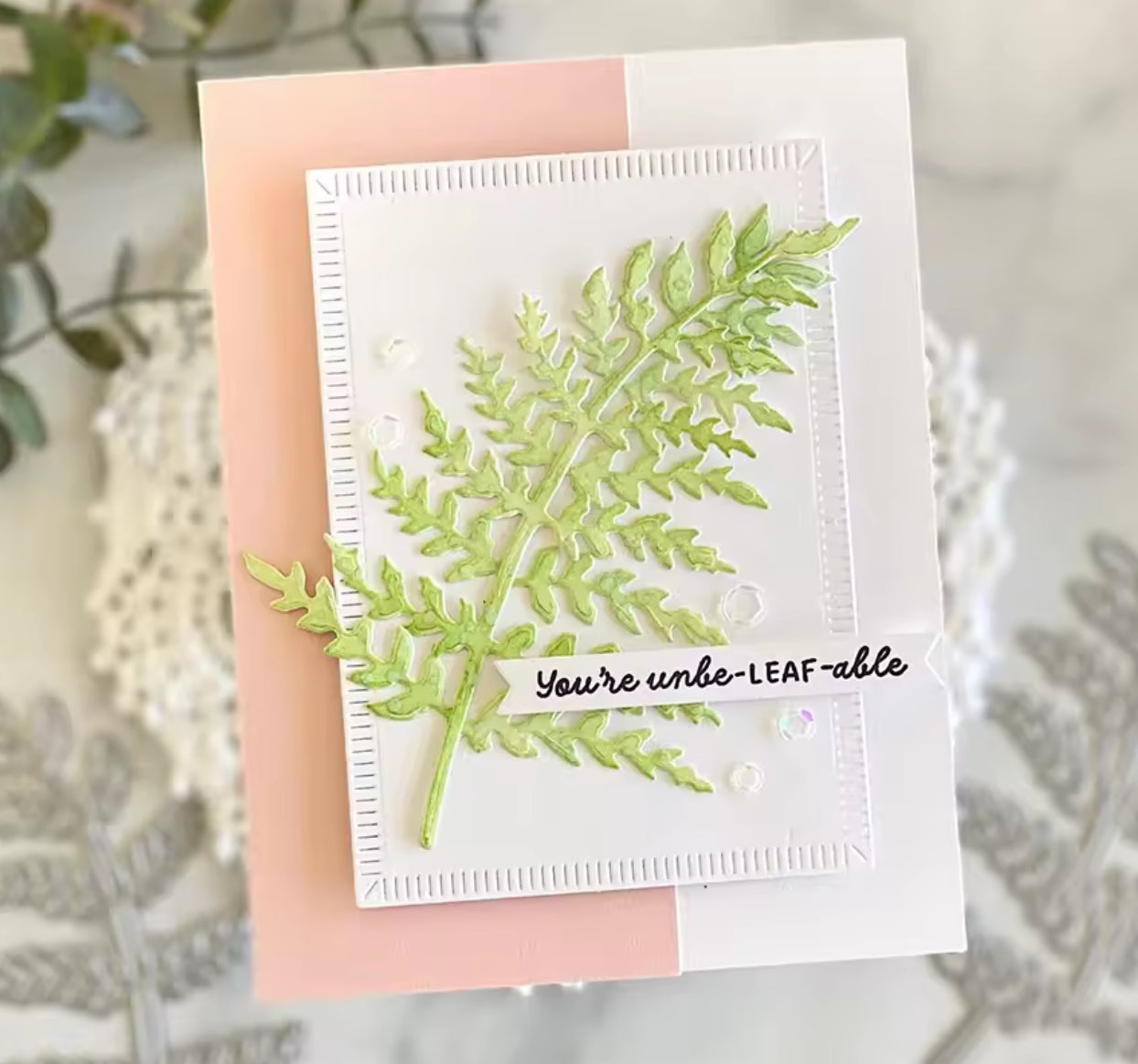 Craft Cutting FERN LEAF Metal Dies 2pc