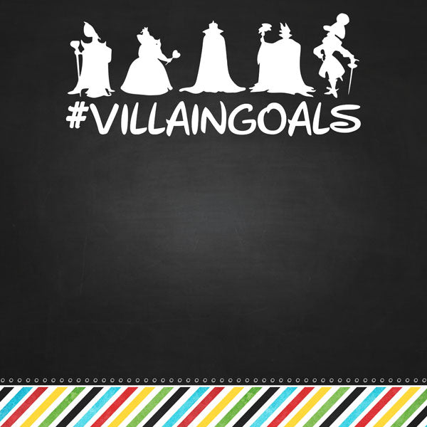 Magical VILLIAN GOALS 12"X12" Scrapbook Paper