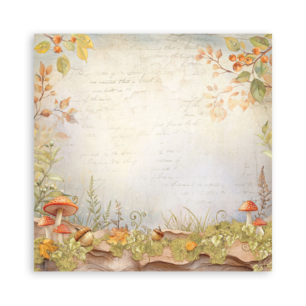 Stamperia Whispering Woods MAXI PAD 12"X12" Scrapbook Paper Pack