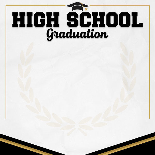 HIGH SCHOOL GRADUATION 12"X12" Scrapbook Customs Paper
