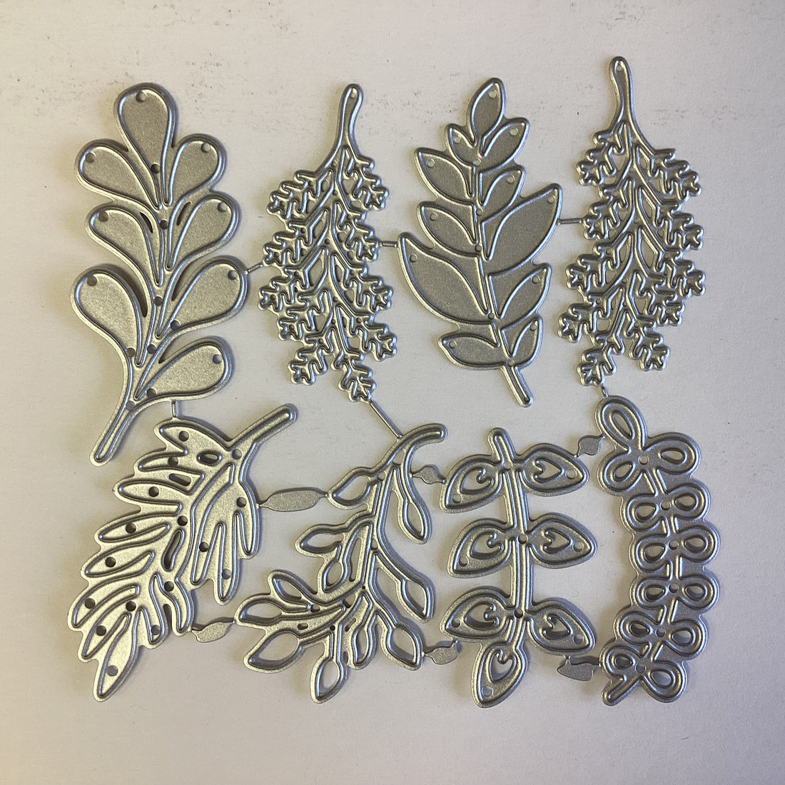 Craft Cutting TREE LEAVES Metal Dies 8pc