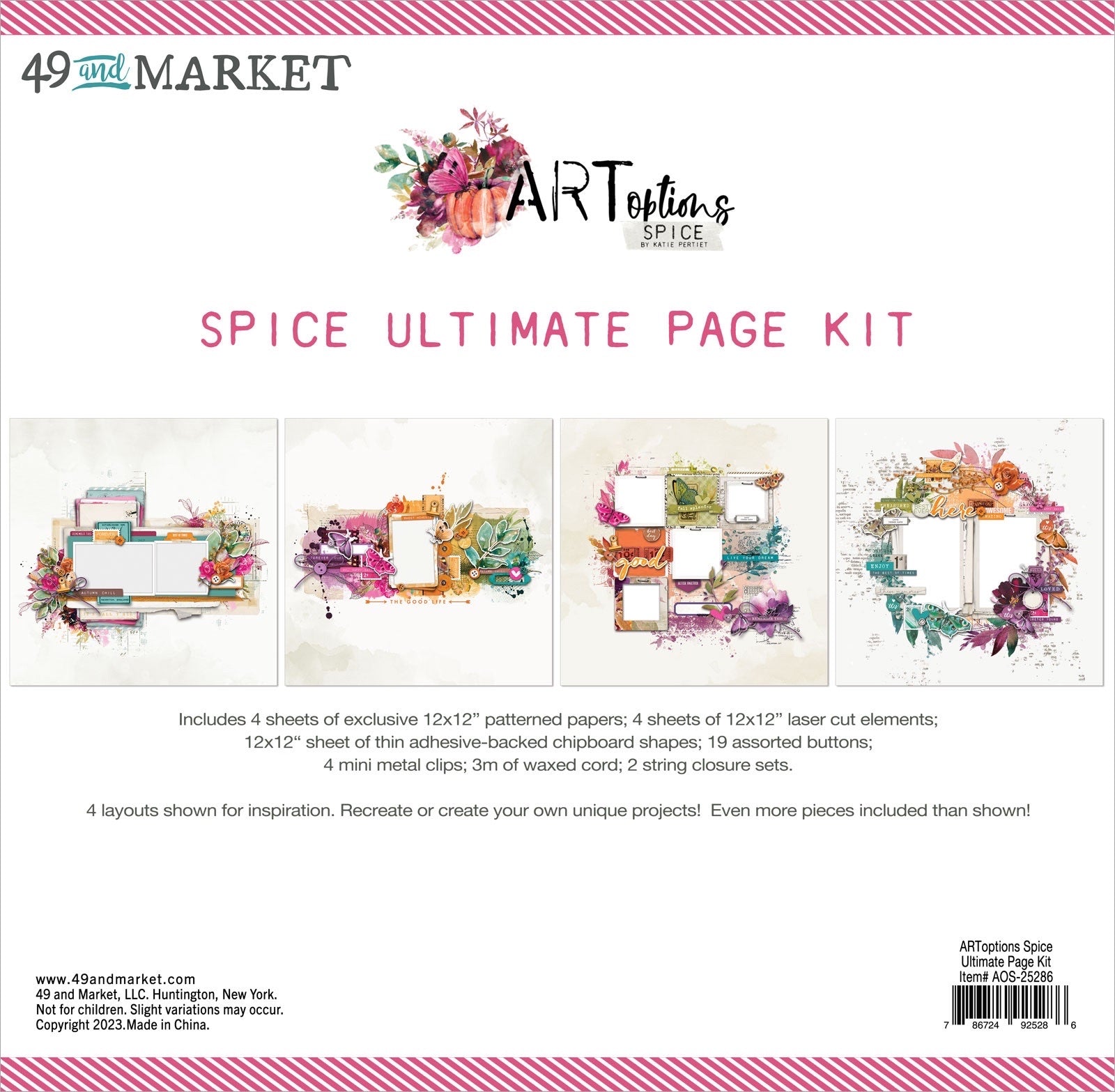 49 and Market Artoptions SPICE ULTIMATE 12X12 PAGE KIT