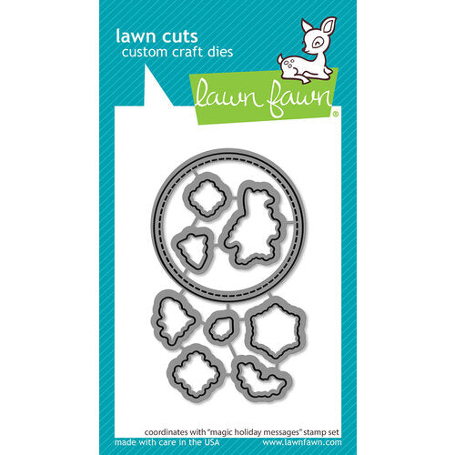 Lawn Fawn MAGIC HOLIDAY MESSAGES Stamp & Die Set 23pc