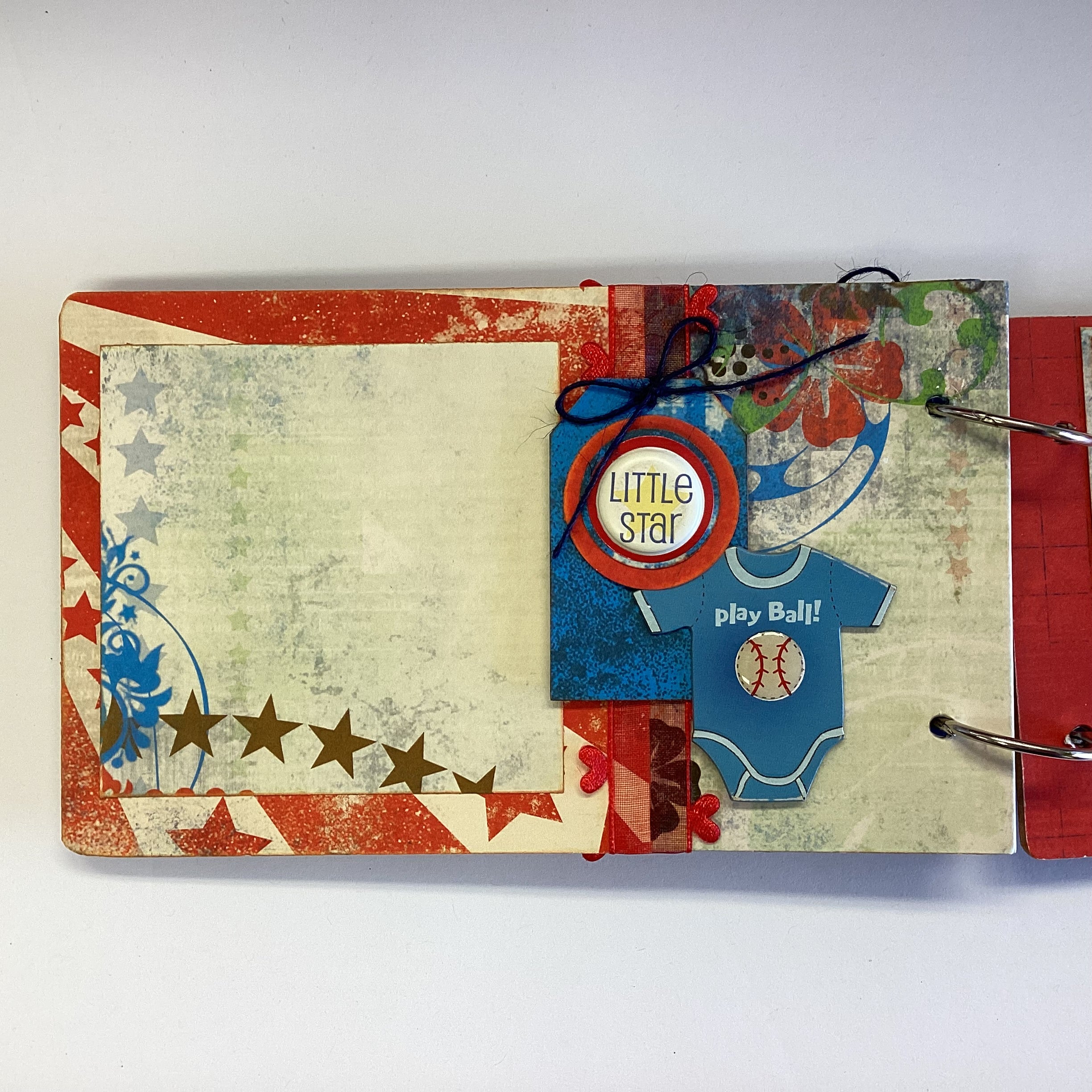 Premade BABY BOY Mini Chipboard Album