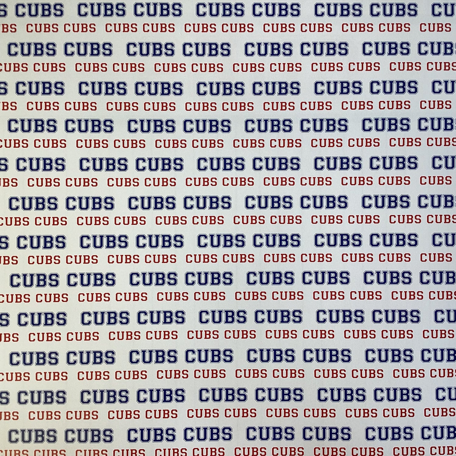 Scrapbooksrus CUBS BASEBALL 12"X12" Scrapbook Paper Kit 12 Sheets