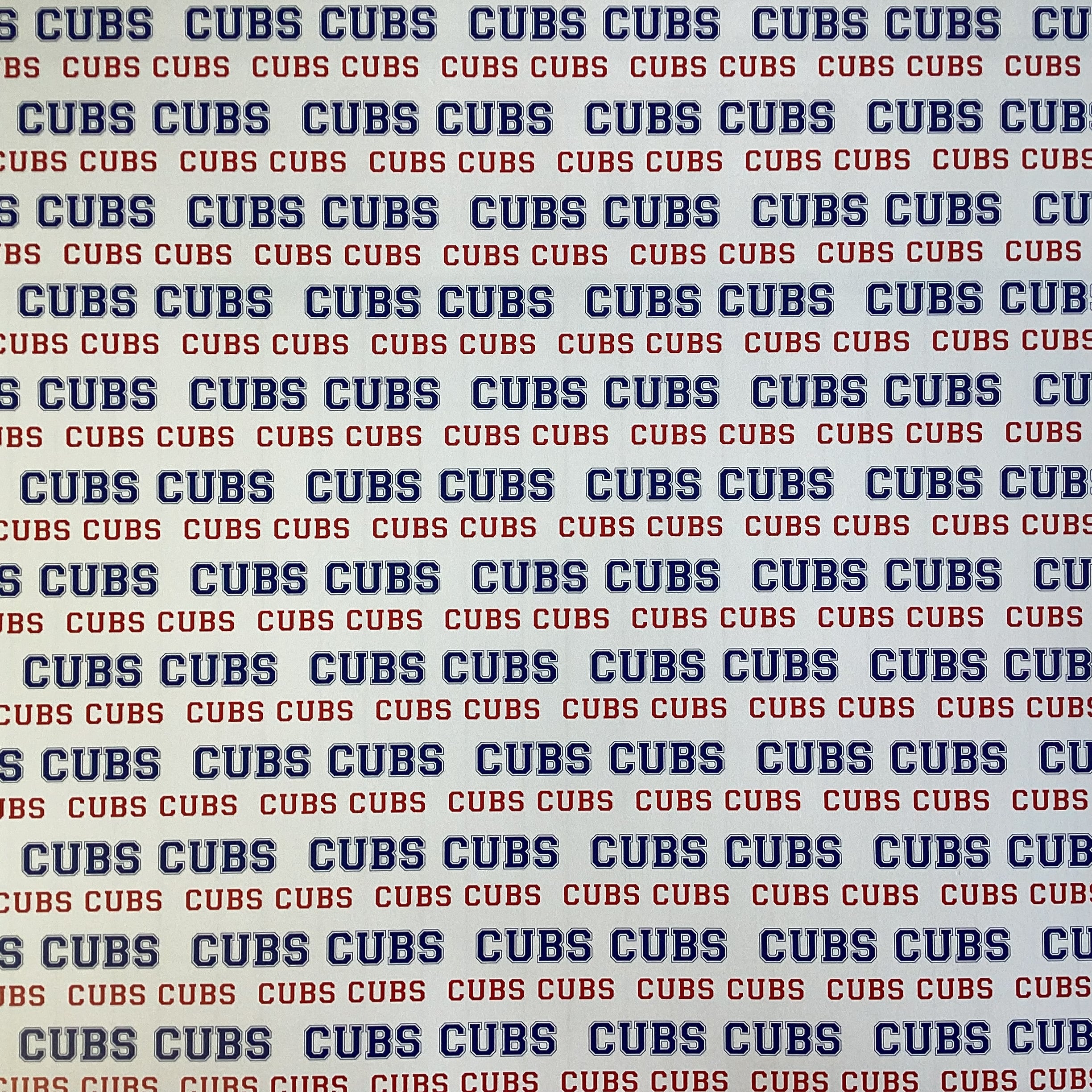 Scrapbooksrus CUBS BASEBALL 12"X12" Scrapbook Paper Kit 12 Sheets