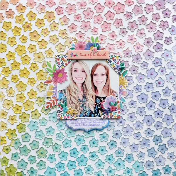 Paige Evans BLOOMING WILD 12 Flowers 12"X12" Scrapbook Paper