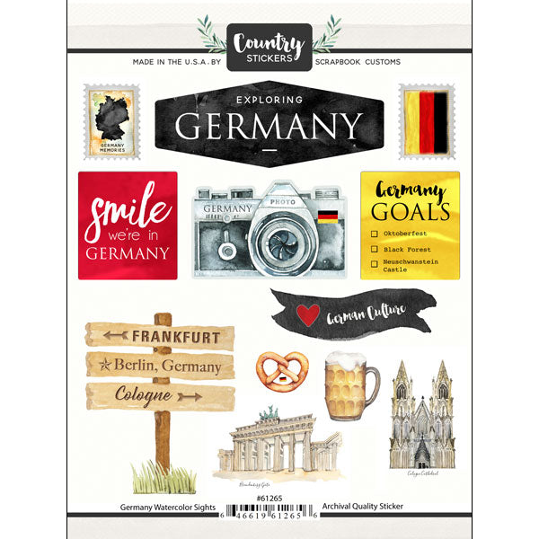 Scrapbooksrus GERMANY SIGHTS 12”X12” Scrapbook Kit