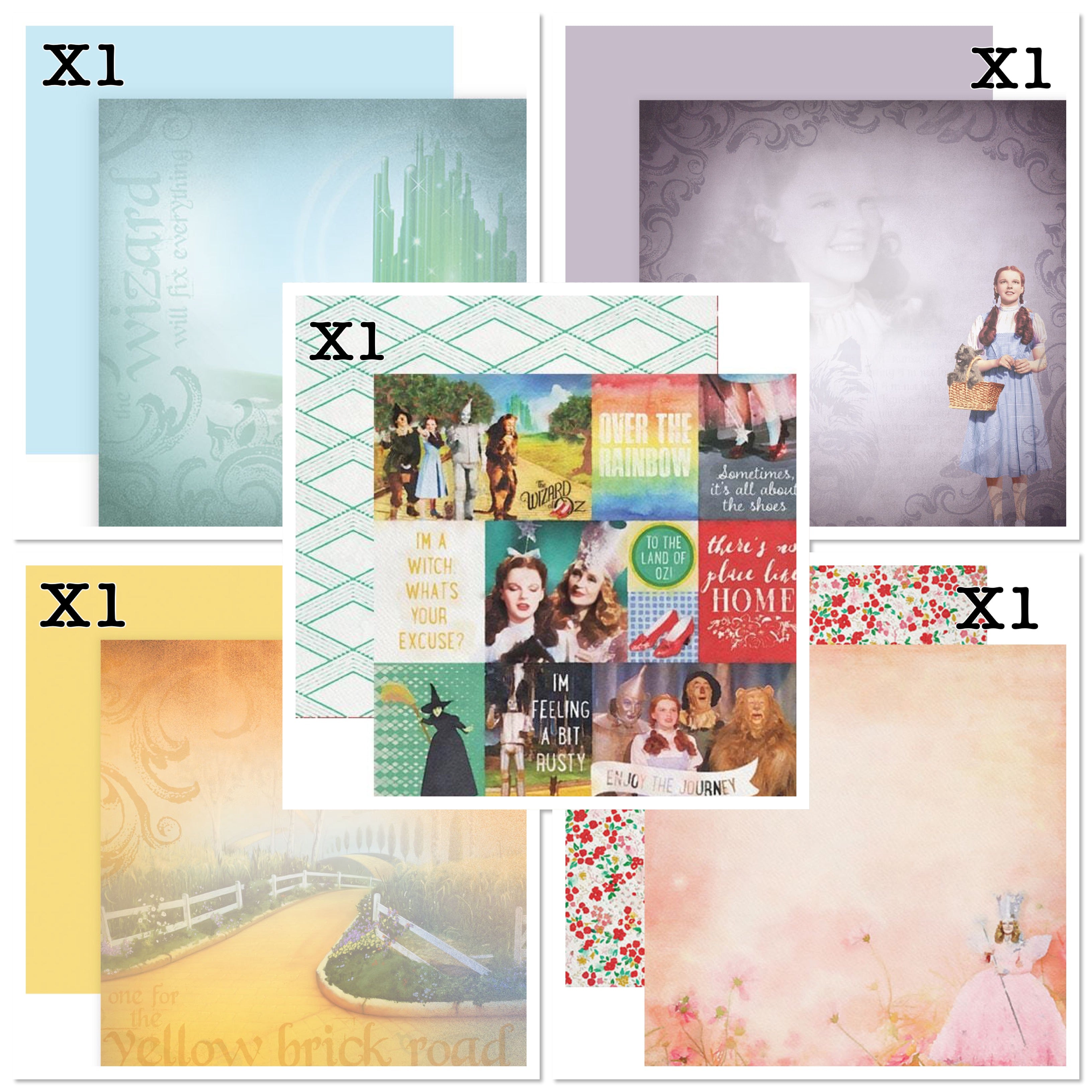 Paper House The Wizard Of Oz ENJOY THE JOURNEY 12"X12" Scrapbook Paper Pack
