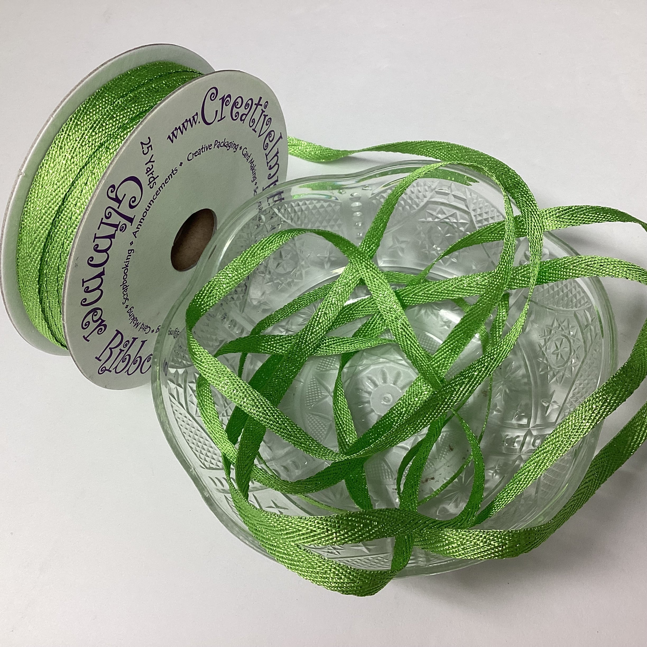 Creative Impressions 1/4” GLIMMER RIBBON 1 yard yd
