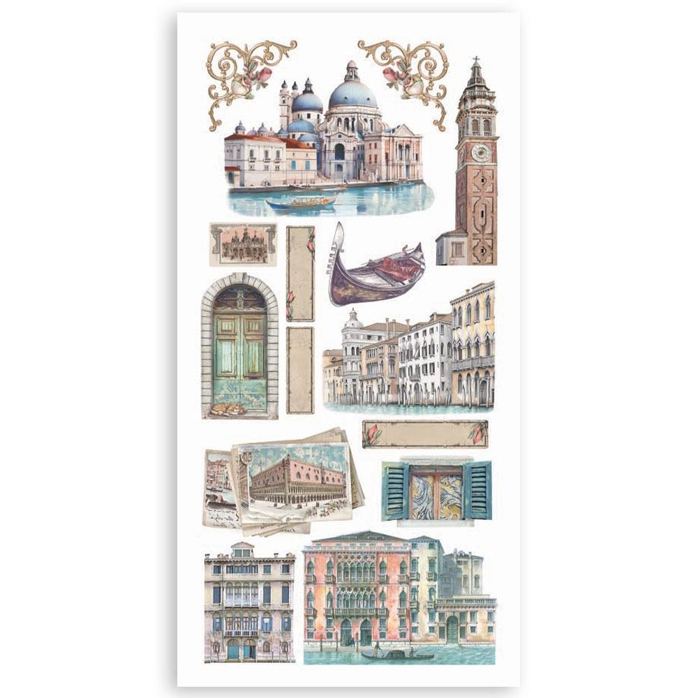 Stamperia VENICE CITY OF ART 6”X12” Paper Cutouts