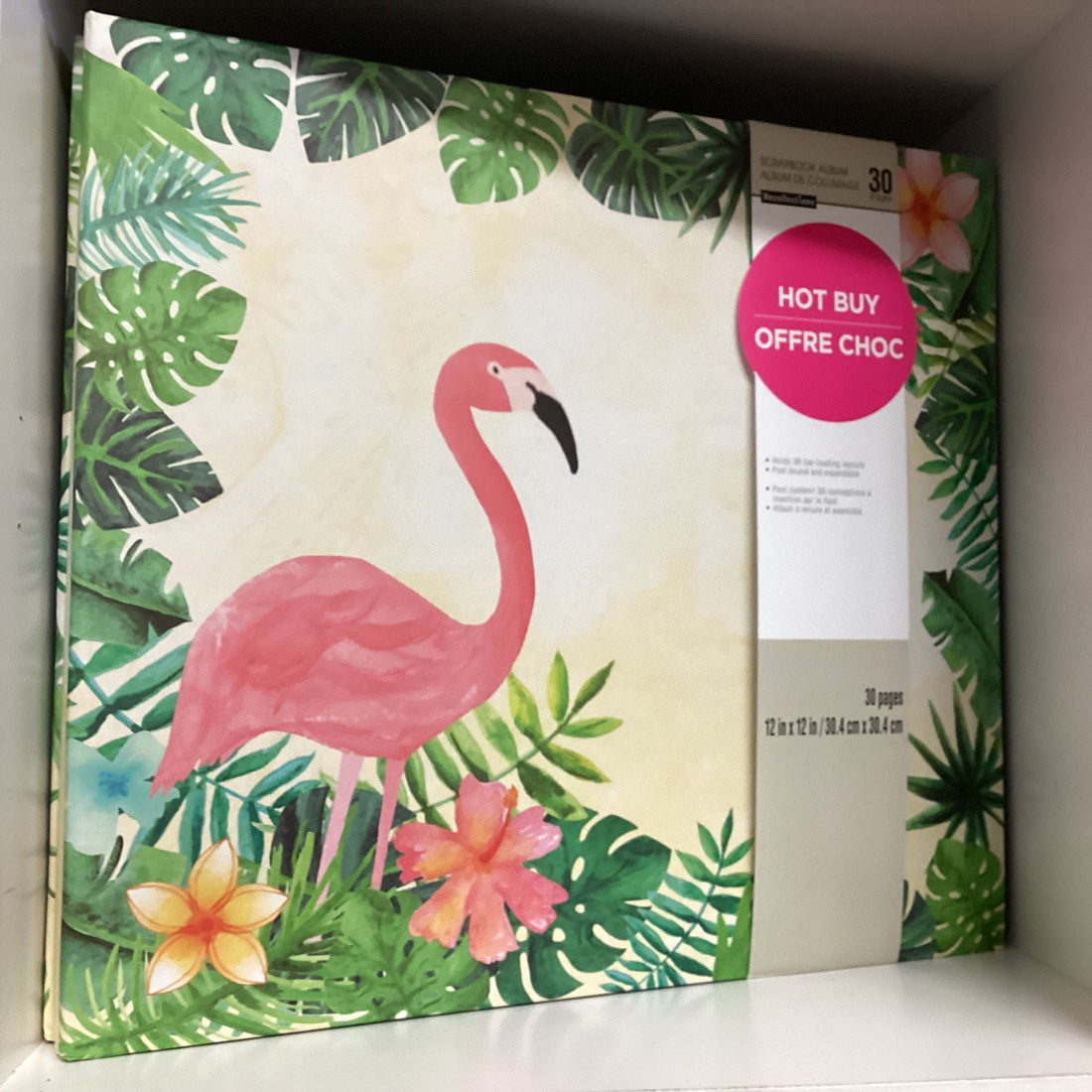 Recollections TROPICAL FLAMINGO 12"X12" Scrapbook Album