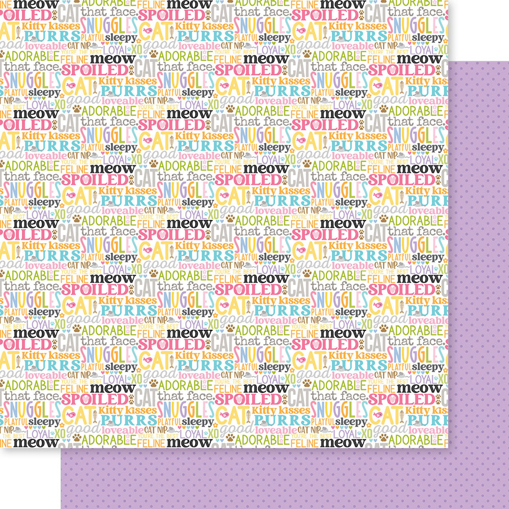 Bella Blvd MEOW 12"X12" Scrapbook Paper