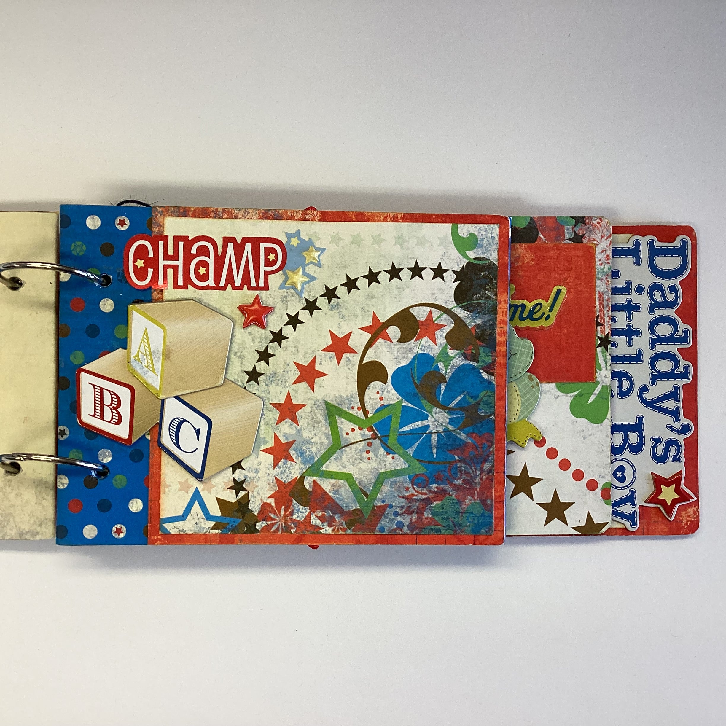Premade BABY BOY Mini Chipboard Album