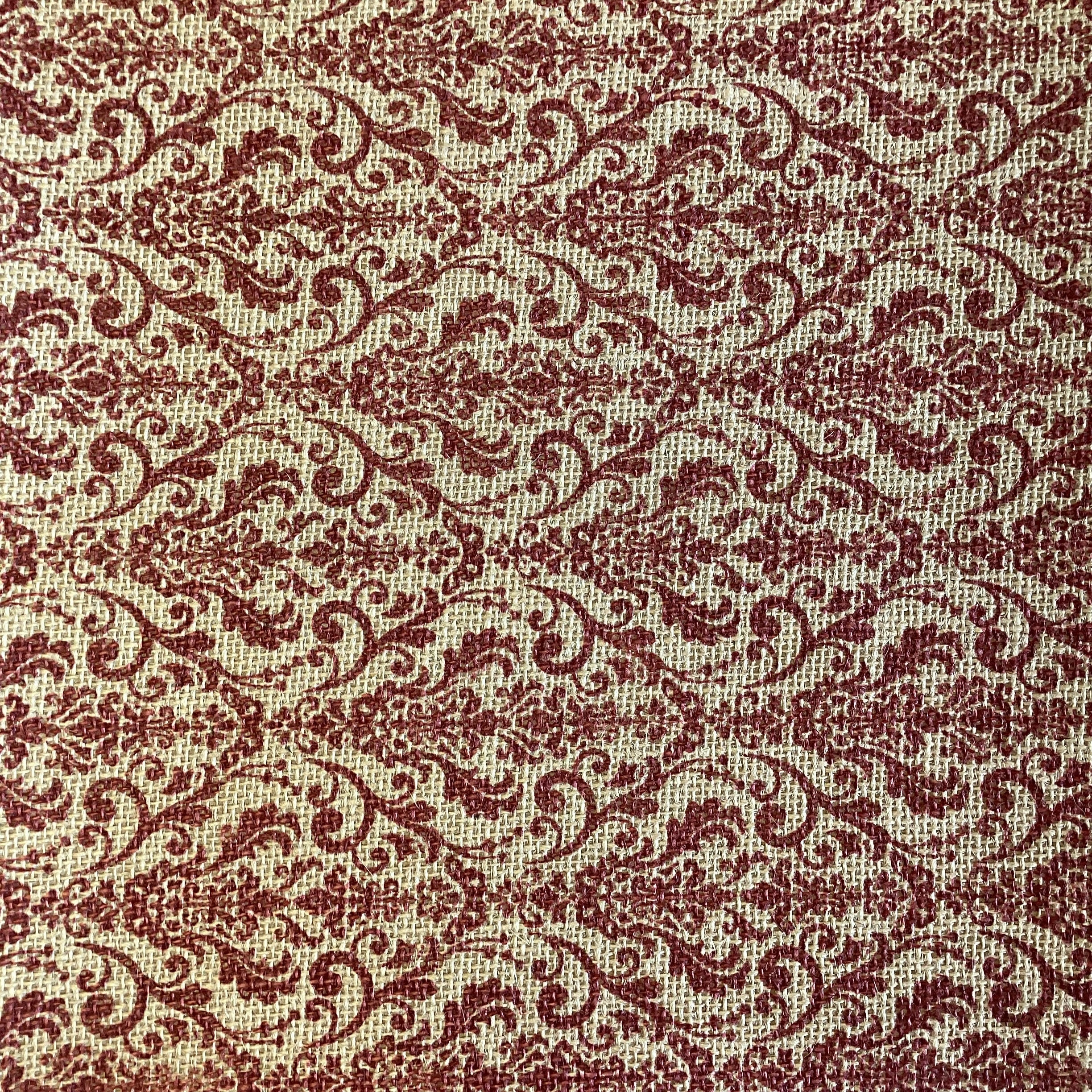 DCWV PRINTED BURLAP 12”x12” Real Burlap Fabric