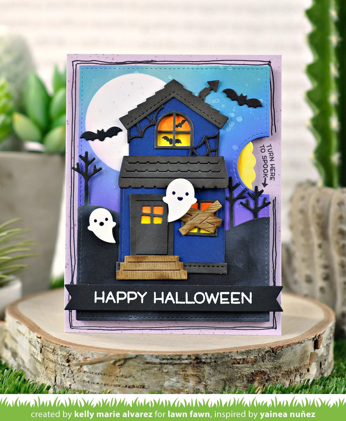 Lawn Cuts BUILD A HOUSE HALLOWEEN ADD-ON Custom Craft Dies 12pc