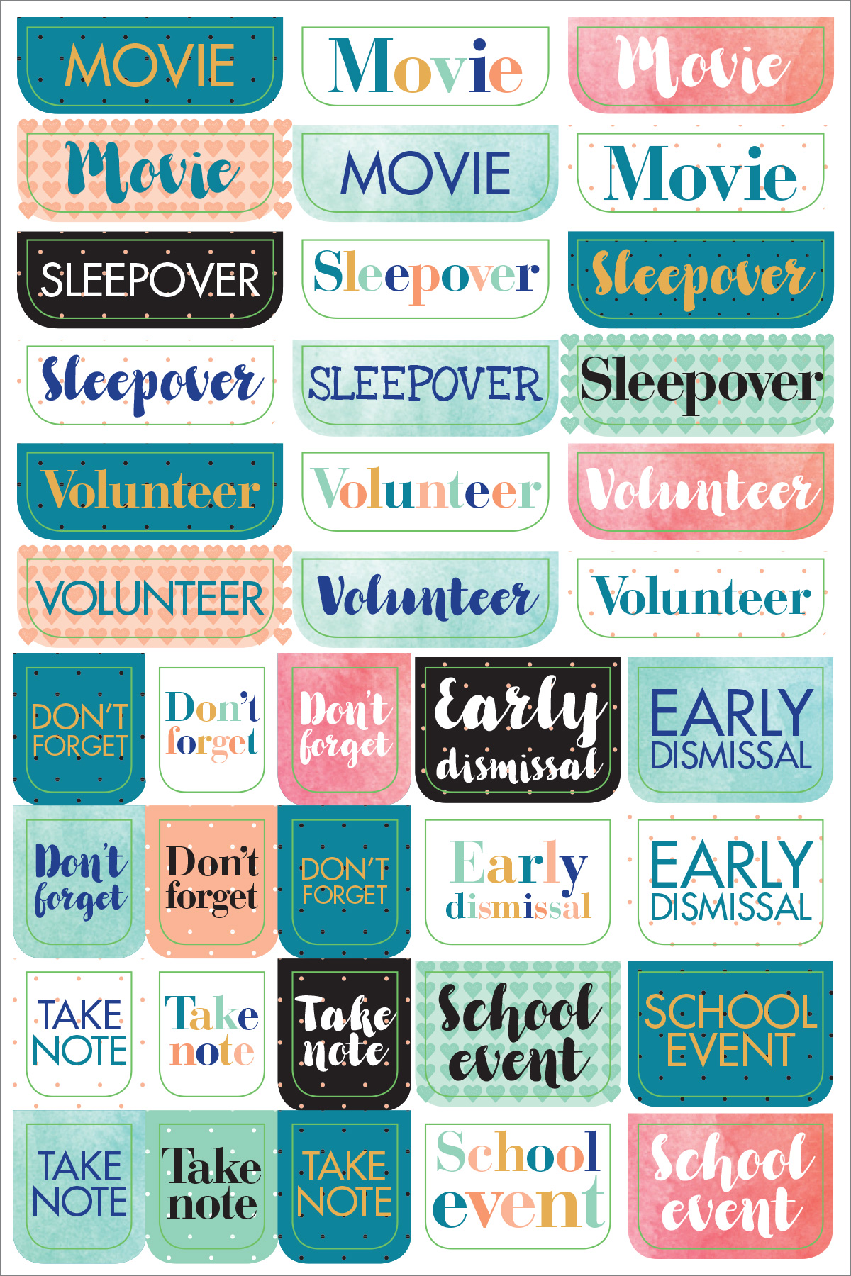 Peter Pauper Planner Stickers MOM&
