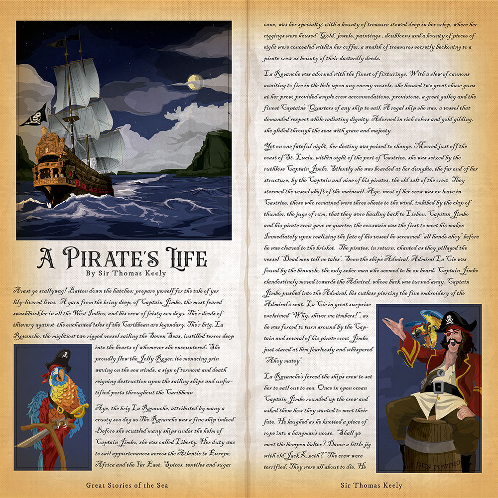 Carta Bella PIRATES 12"X12" Scrapbook Paper