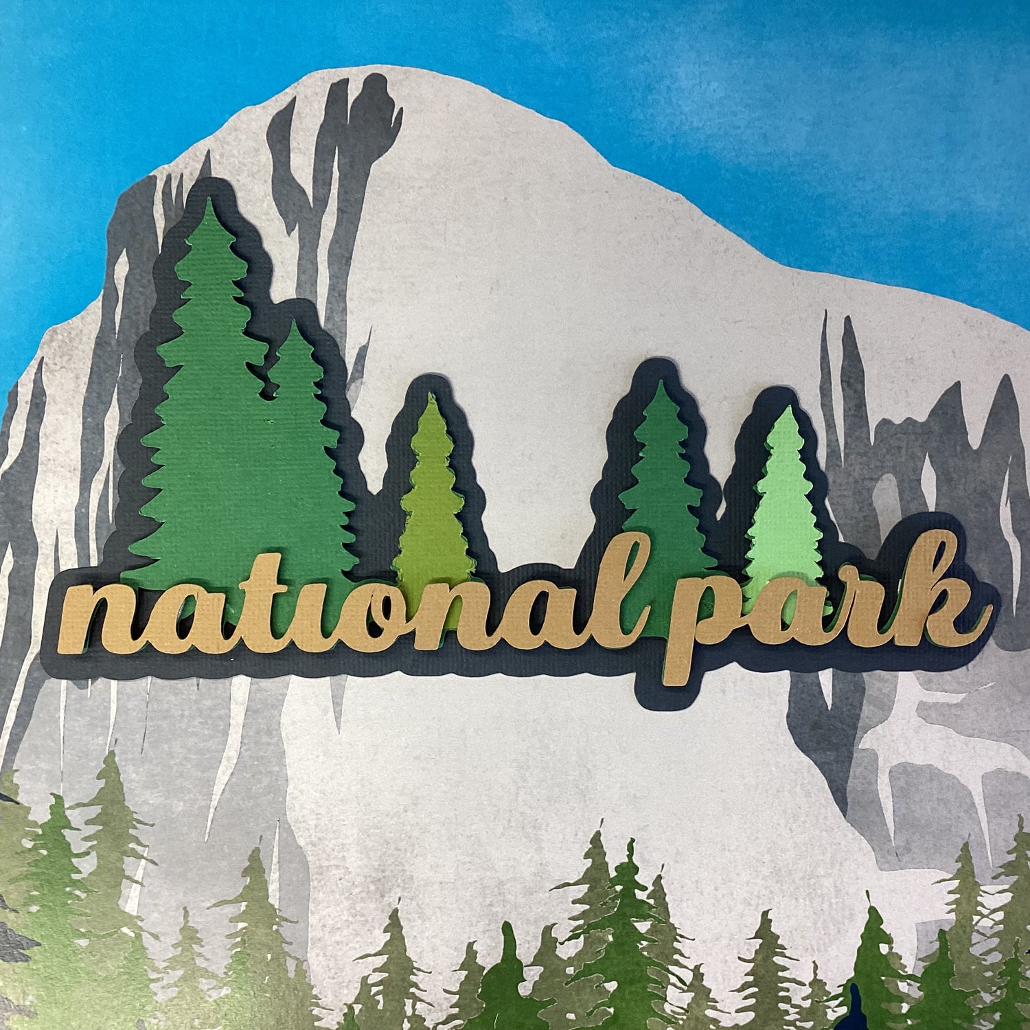 NATIONAL PARK Outdoor Scrapbook Die Cuts