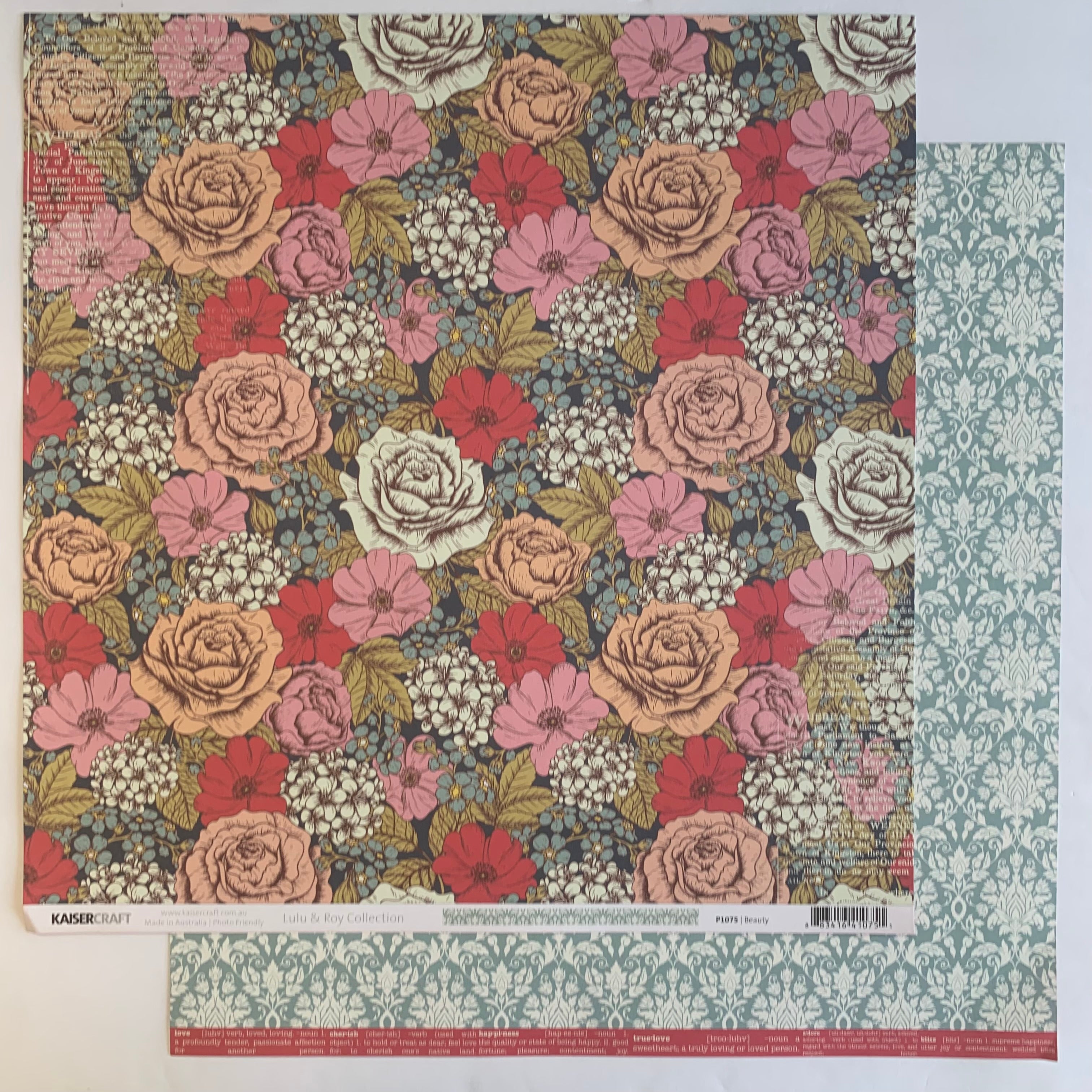 Kaisercraft LULU & ROY Collection 12"X 12" Scrapbook Paper