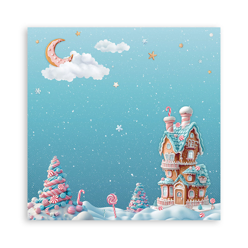 Stamperia Candy Christmas MAXI PAD 12"X12" Scrapbook Paper Pack