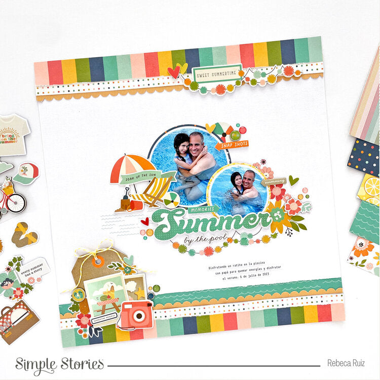 Simple Stories SUMMER SNAPSHOTS Washi Tape 5 Rolls