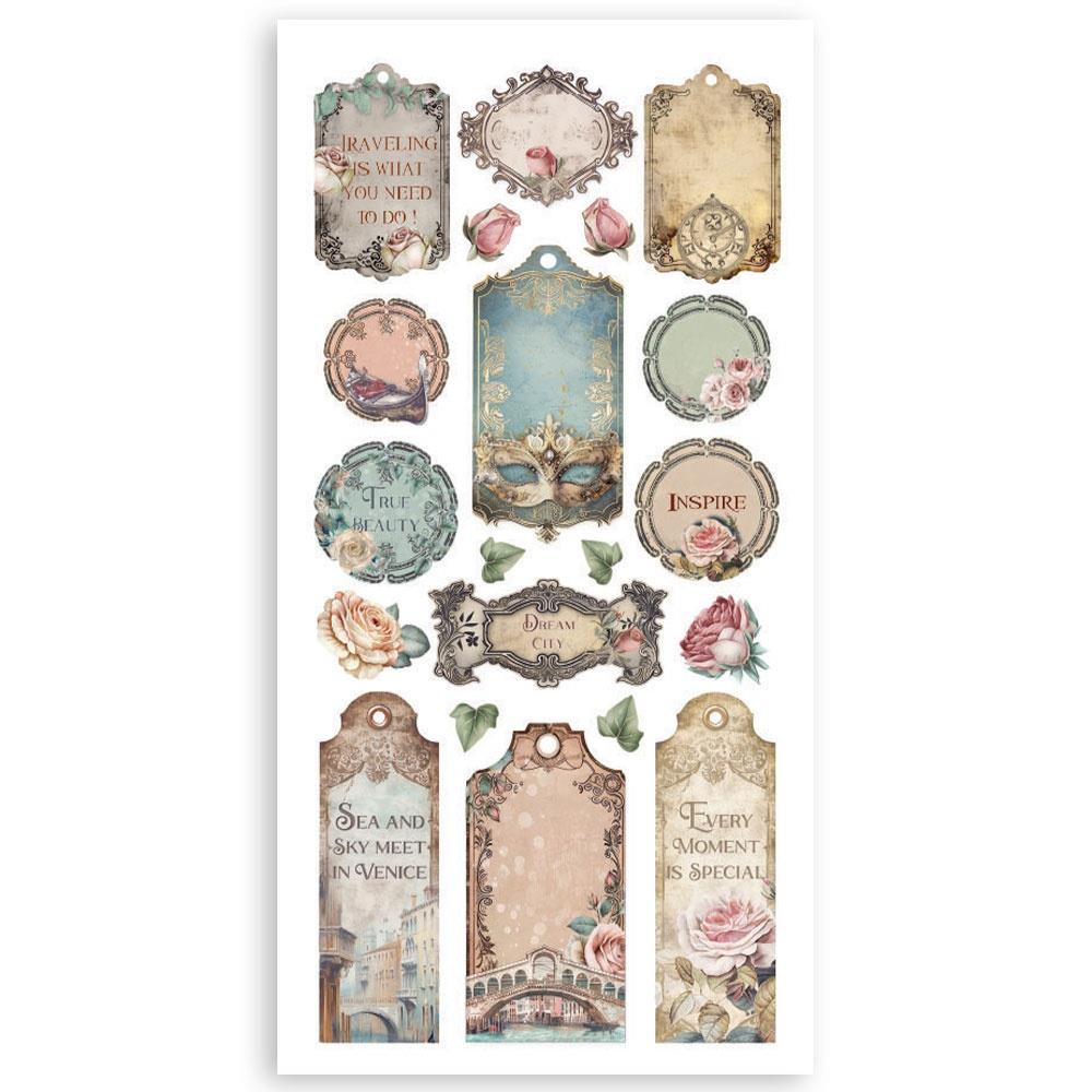 Stamperia VENICE CITY OF ART 6”X12” Paper Cutouts