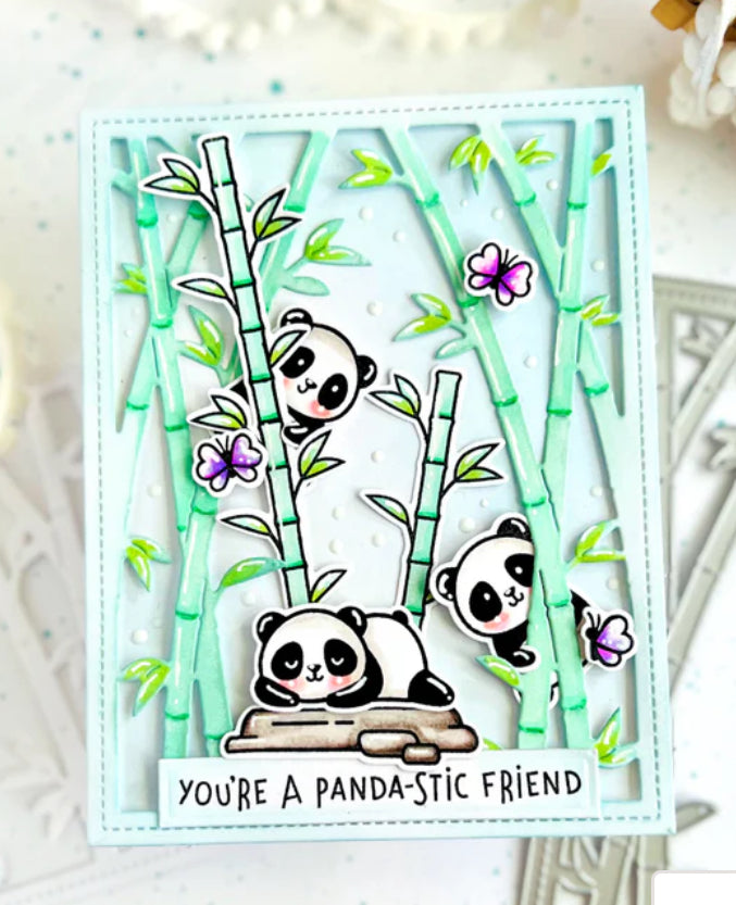 Lawn Fawn BAMBOO FOREST BACKDROP PORTRAIT Craft Dies