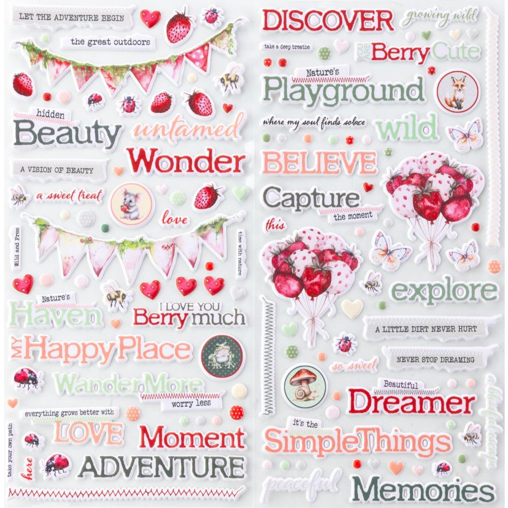 49 and Market NATURE’S HAVEN Puffy Stickers 138pc