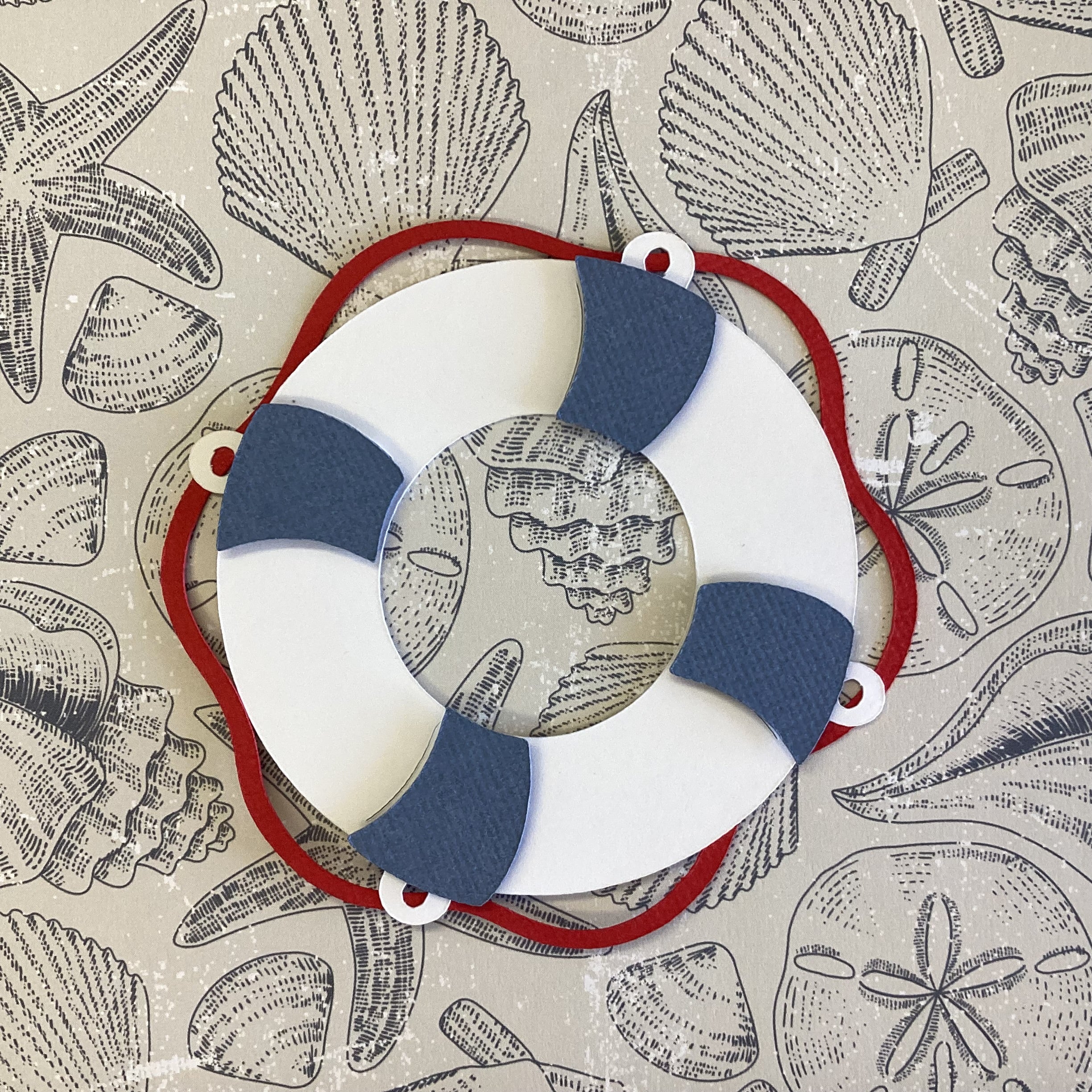 Buoy LIFE SAVER Scrapbook Die Cut Embellishment