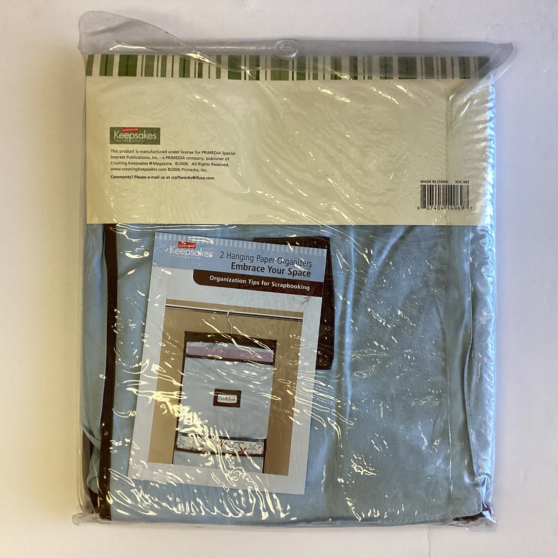 Creating Keepsakes HANGING PAPER ORGANIZERS Two-Sided 12”X13” Pockets