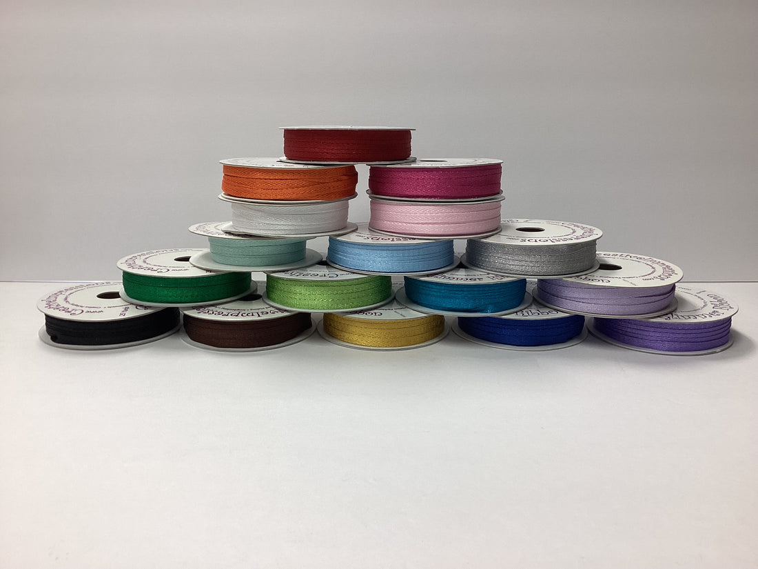 Creative Impressions 1/4” GLIMMER RIBBON 1 yard yd