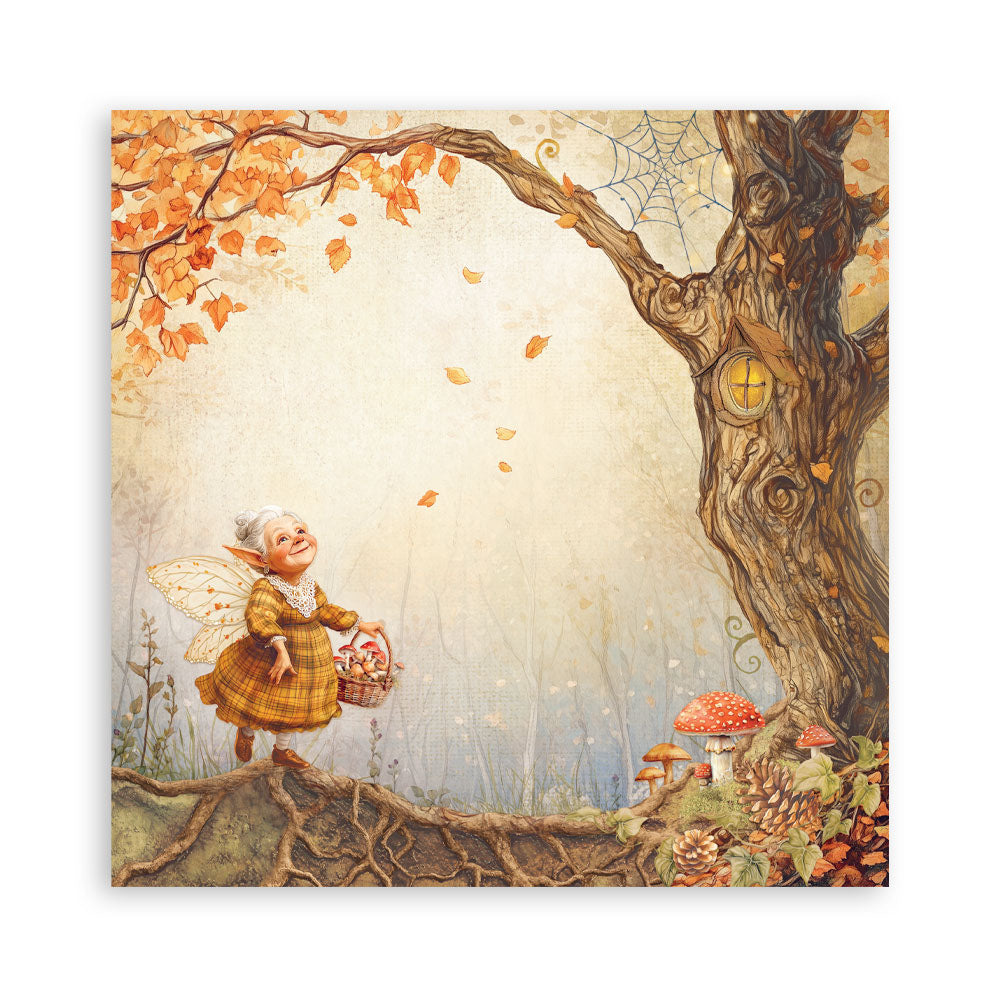 Stamperia Whispering Woods MAXI PAD 12"X12" Scrapbook Paper Pack