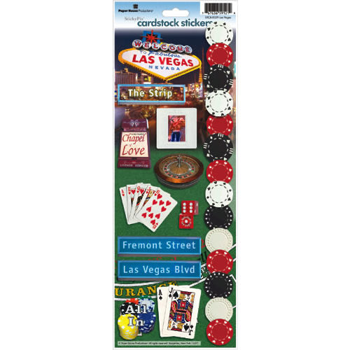 Paper House LAS VEGAS Cardstock Sticker Sheet @Scrapbooksrus