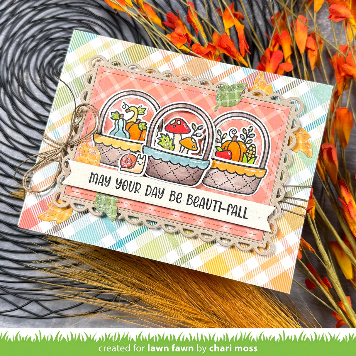 Lawn Fawn FAVORITE FLANNEL FALL 6"X6" Petite Paper Pack 36pc