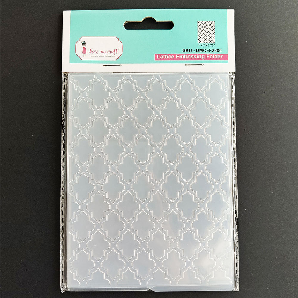 Dress My Craft LATTICE Embossing Folder