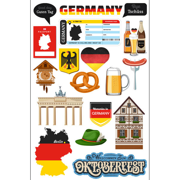 Scrapbooksrus GERMANY SIGHTS 12”X12” Scrapbook Kit