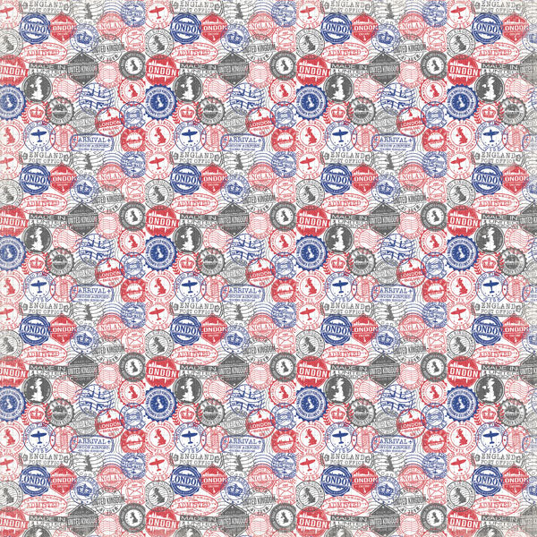 Scrapbook Customs ENGLAND 12”X12” PAPER PACK