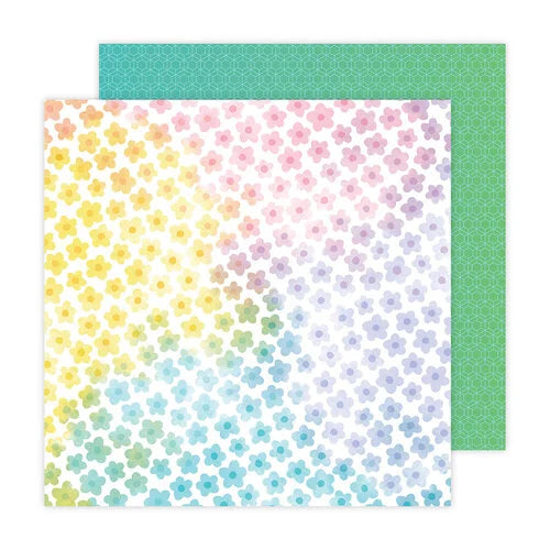 Paige Evans BLOOMING WILD 12 Flowers 12"X12" Scrapbook Paper