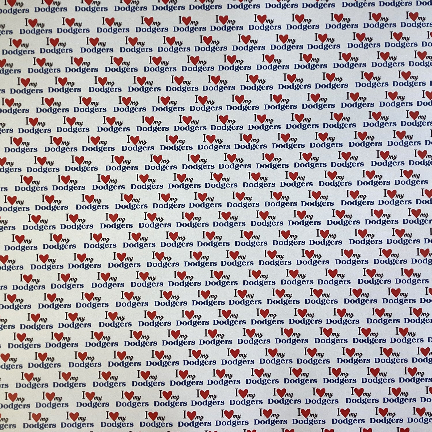 Scrapbooksrus DODGERS BASEBALL 12"X12" Scrapbook Paper Kit 12 Sheets