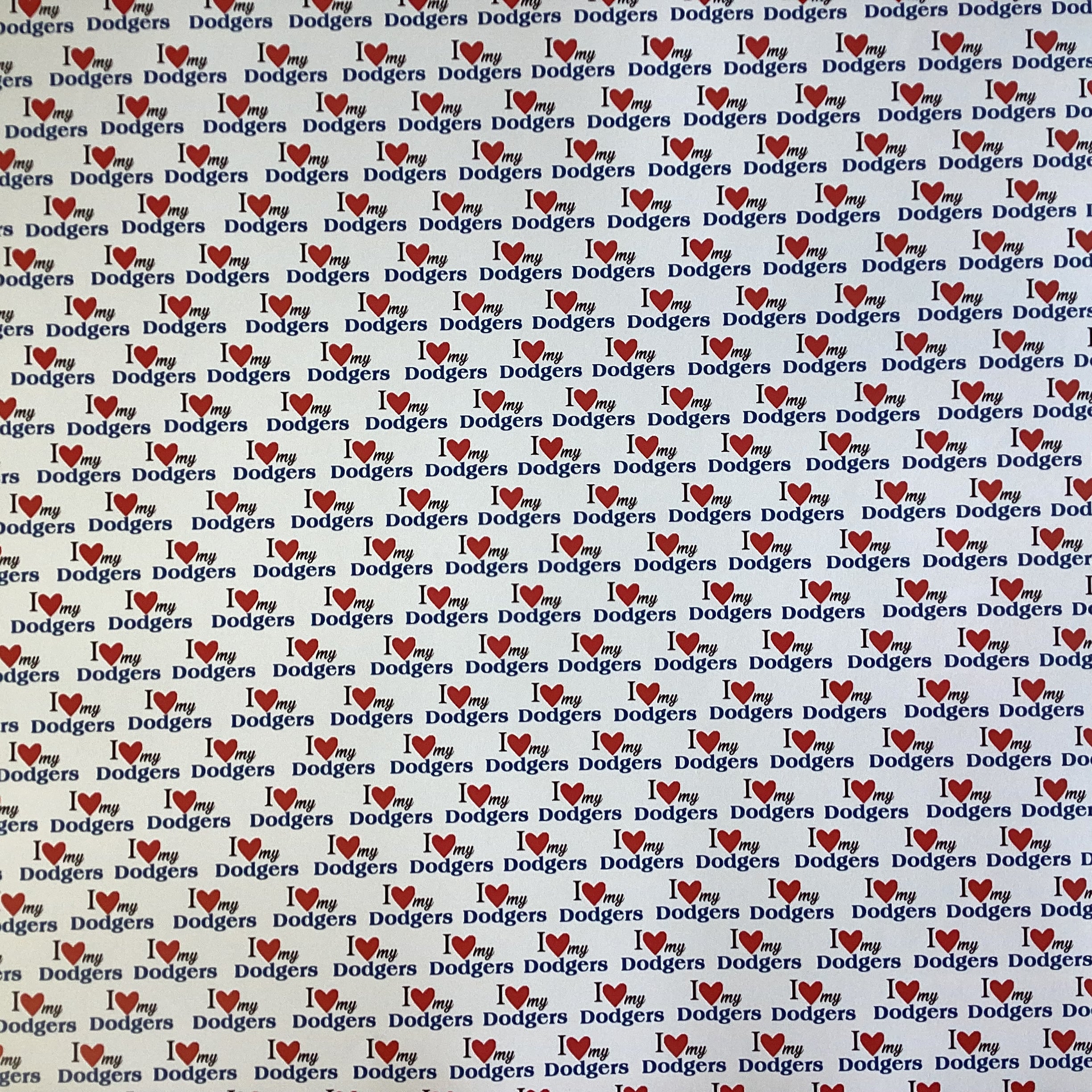 Scrapbooksrus DODGERS BASEBALL 12"X12" Scrapbook Paper Kit 12 Sheets