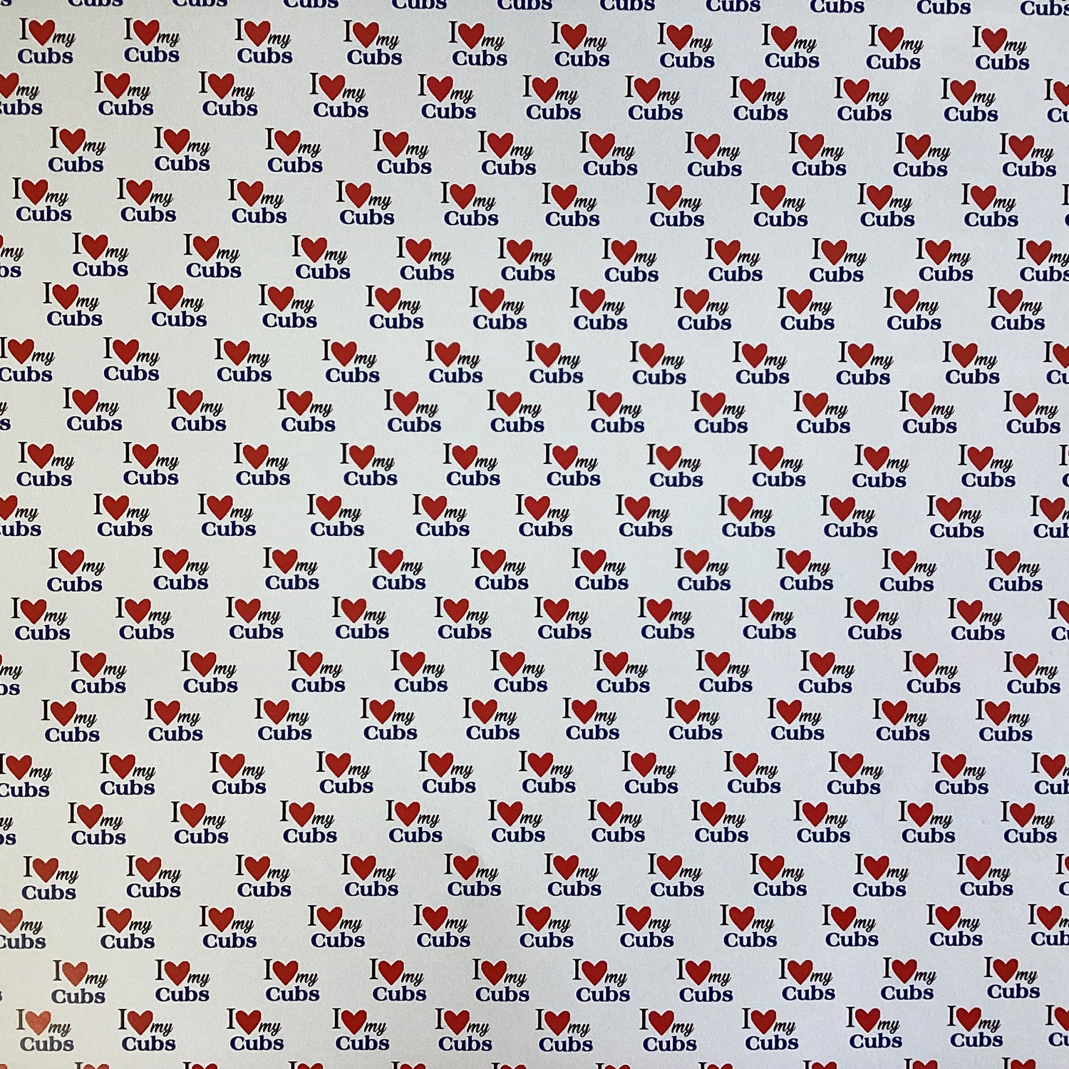 Scrapbooksrus CUBS BASEBALL 12"X12" Scrapbook Paper Kit 12 Sheets